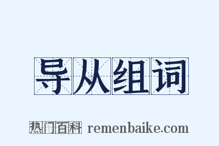 导从组词是什么意思的图片